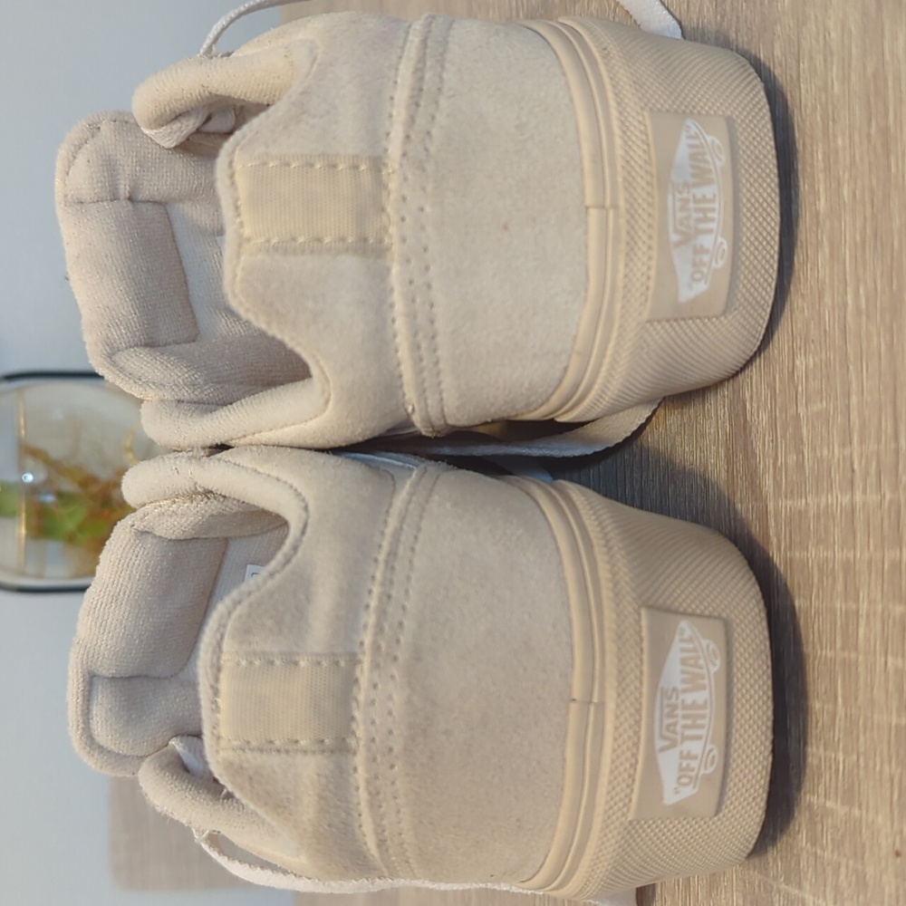 Vans Cream Sneakers Canvas Low-Top - Picture 3 of 10